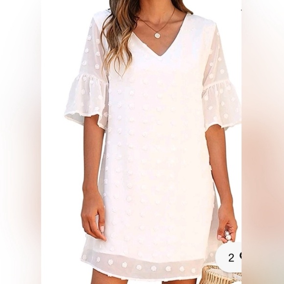 Blooming Jelly White Polka Dot Dress - Picture 2 of 9